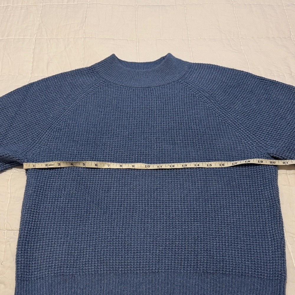 GAP Blue Mock Neck Sweater - Picture 4 of 5